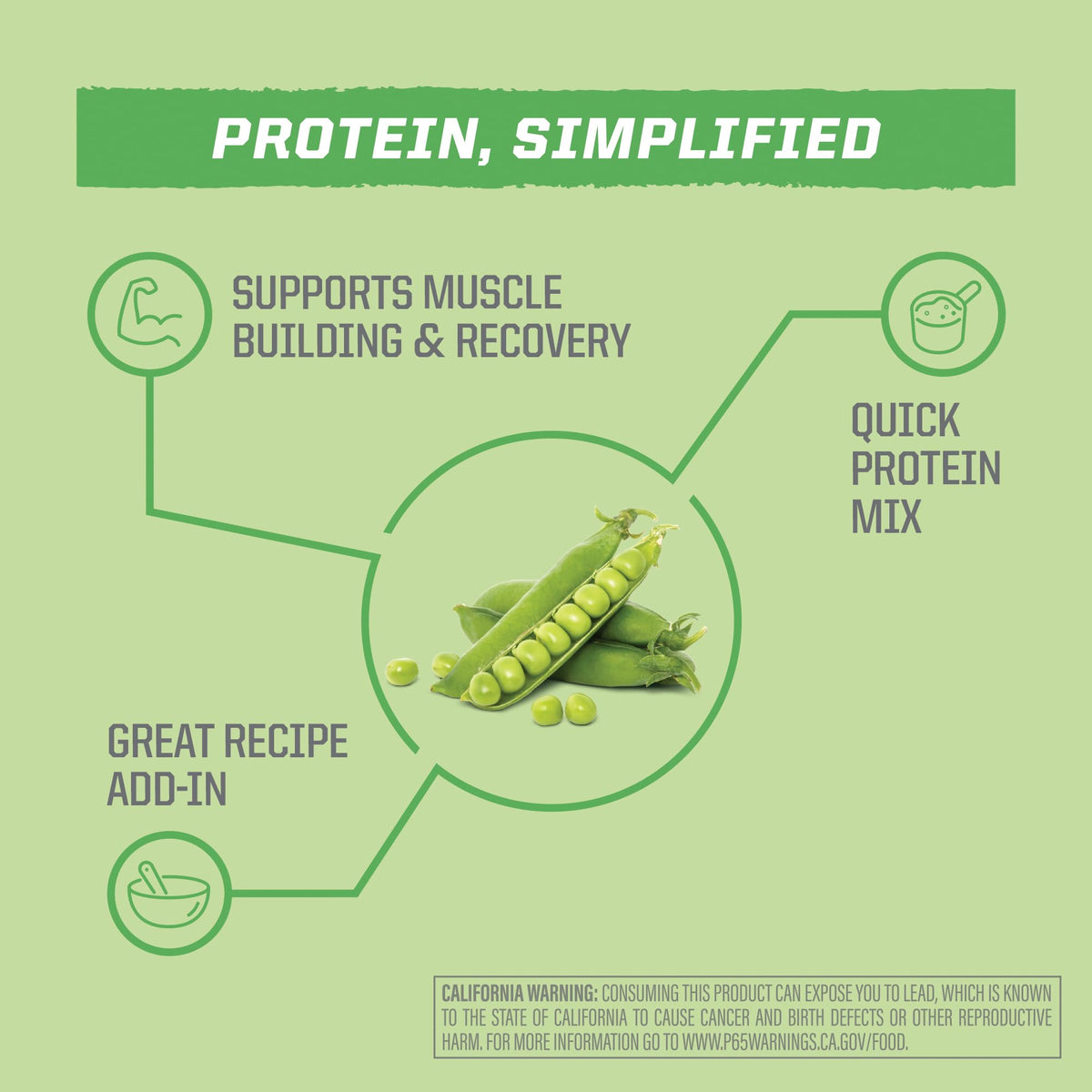Organic Pea Protein Powder 35 Servings Unflavored N68597