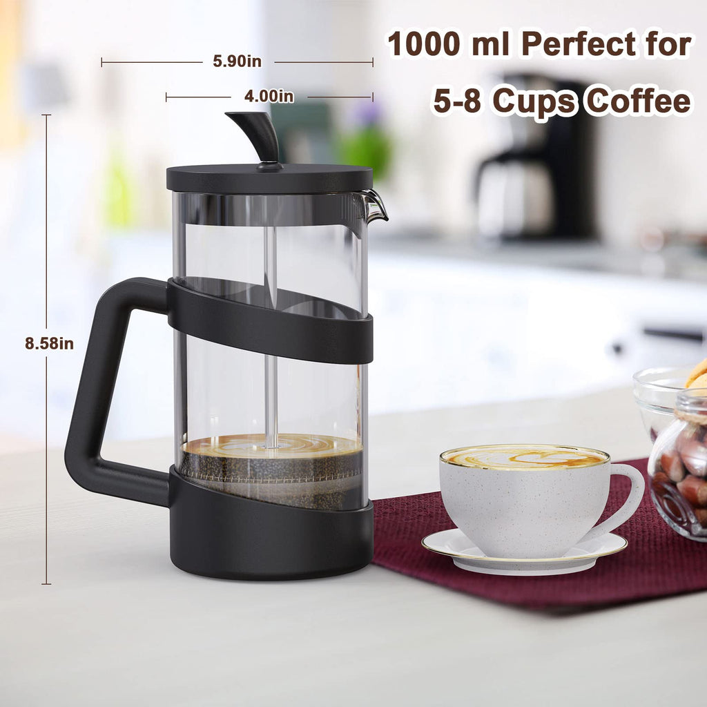 34 oz Glass French Press Coffee Maker F88445