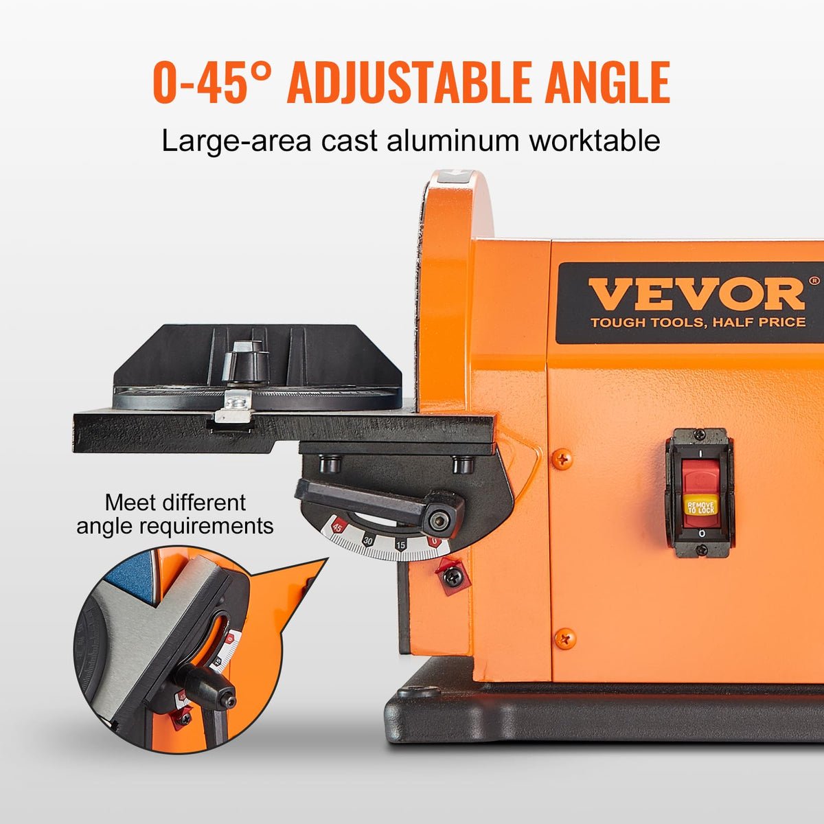 8" Disc and 4" x 36" Belt Sander with 5A Induction Motor R539