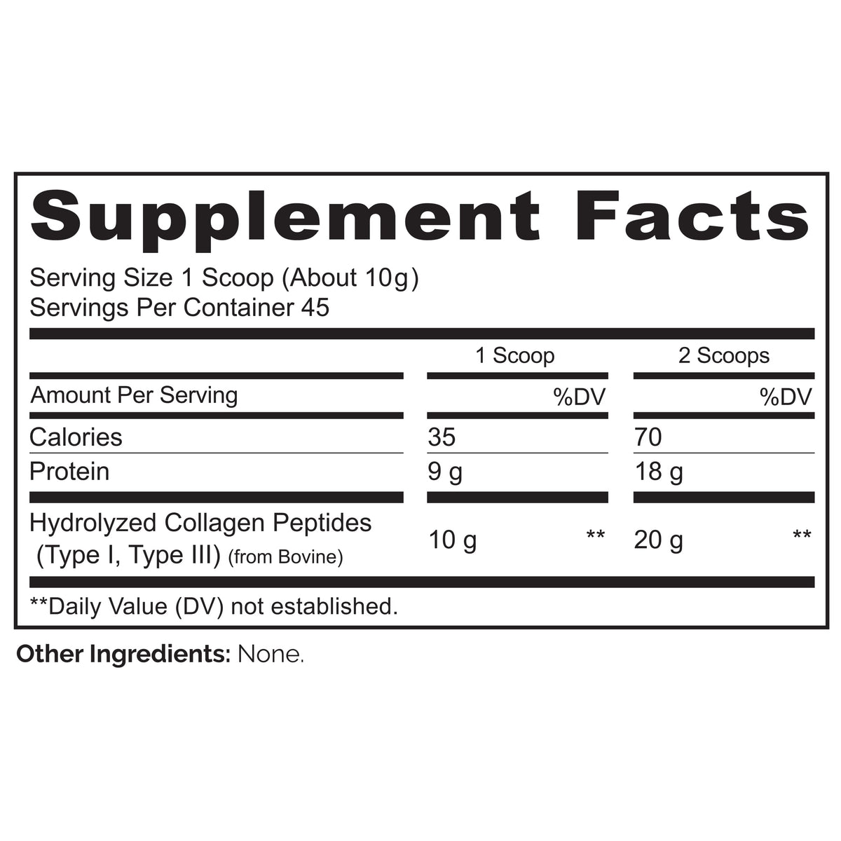 Collagen Peptide Powder 16 Oz Unflavored K653032