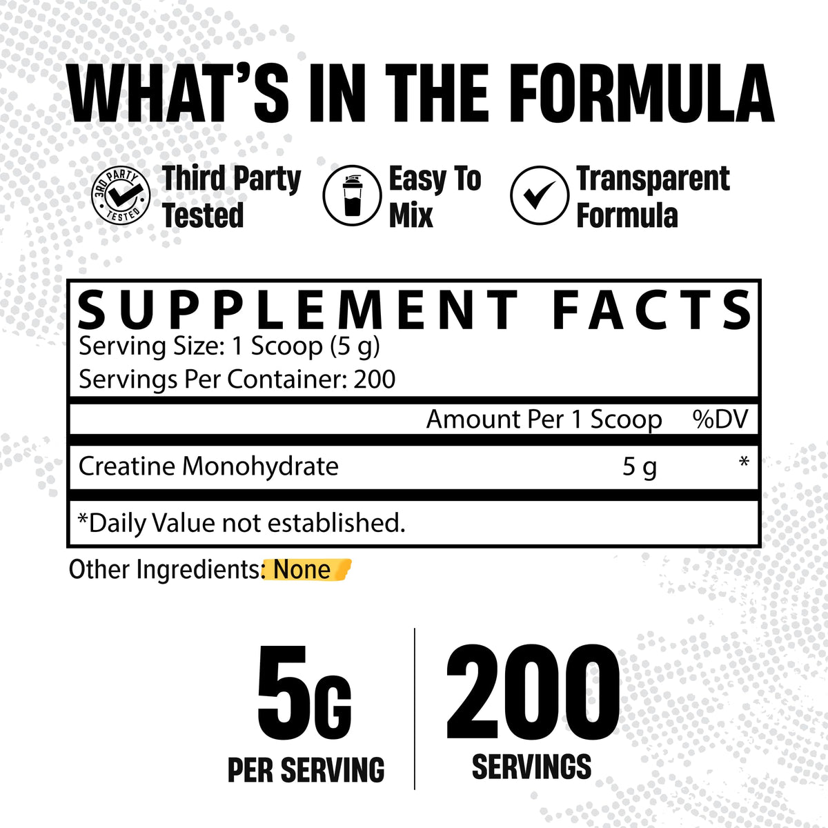 Micronized Creatine Monohydrate Powder 200 Servings 1KG Unflavored L431123