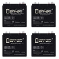 6V 210AH Dual Terminal SLA Replacement Battery 4 Pack Y222