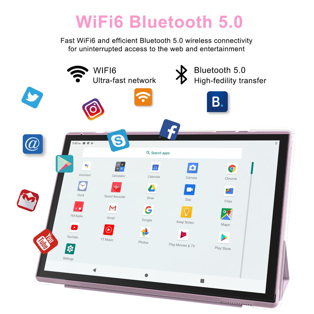 10 Inch Android Tablet with Case Stylus 8GB RAM 32GB ROM V113028