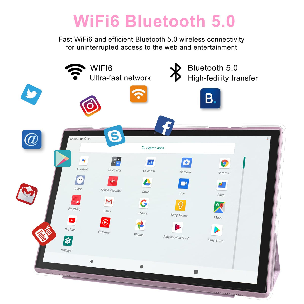 10 Inch Android Tablet with Case Stylus 8GB RAM 32GB ROM V113028