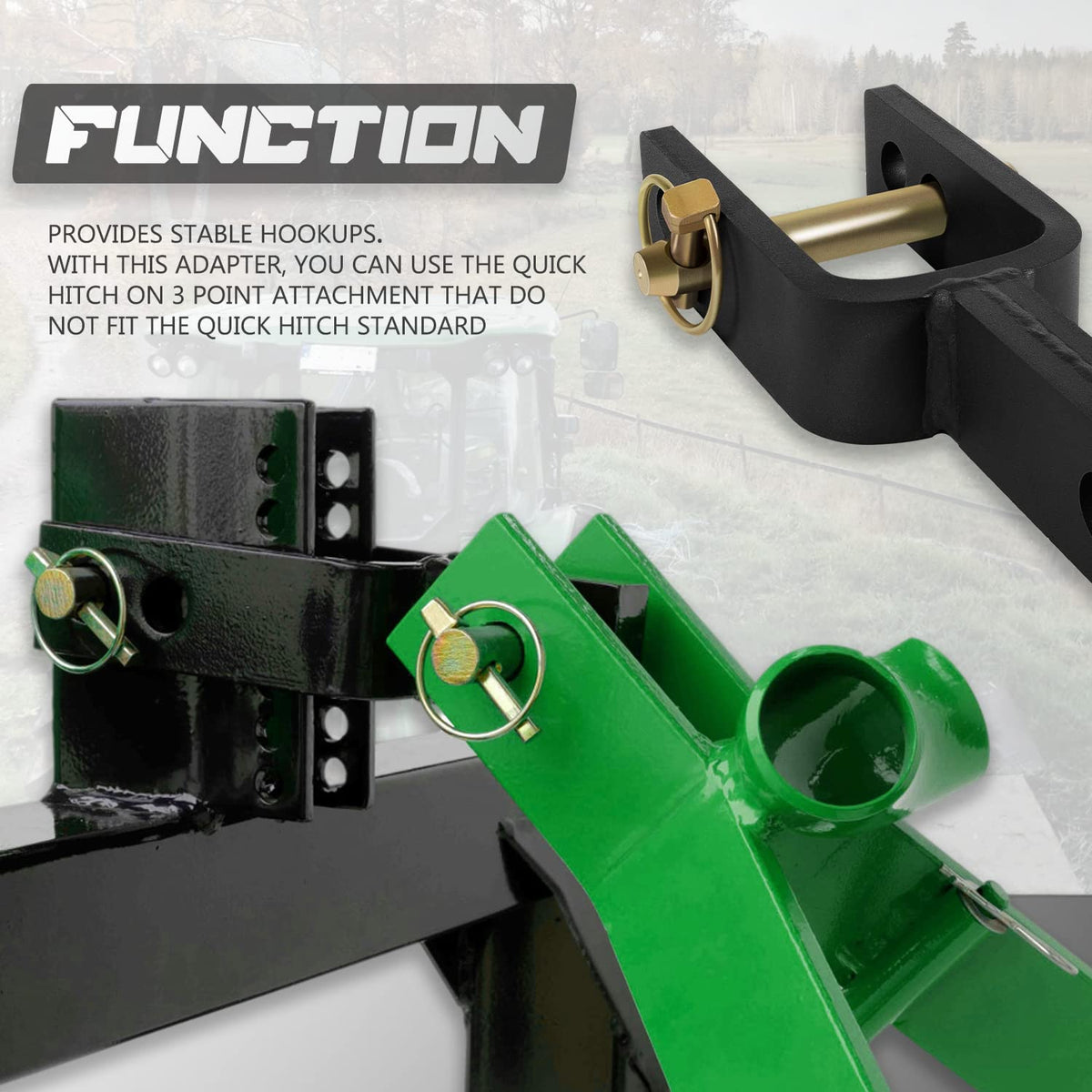 Category 1 3-Point Quick Hitch Adapter R153