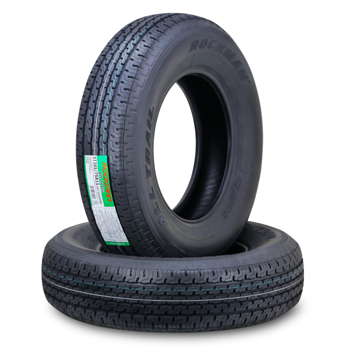 Trailer Tire ST205/75R15 8-Ply Load Range D Radial Set2 L40923