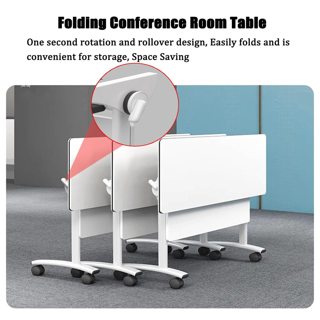 Folding Table with Locking Wheels F667483