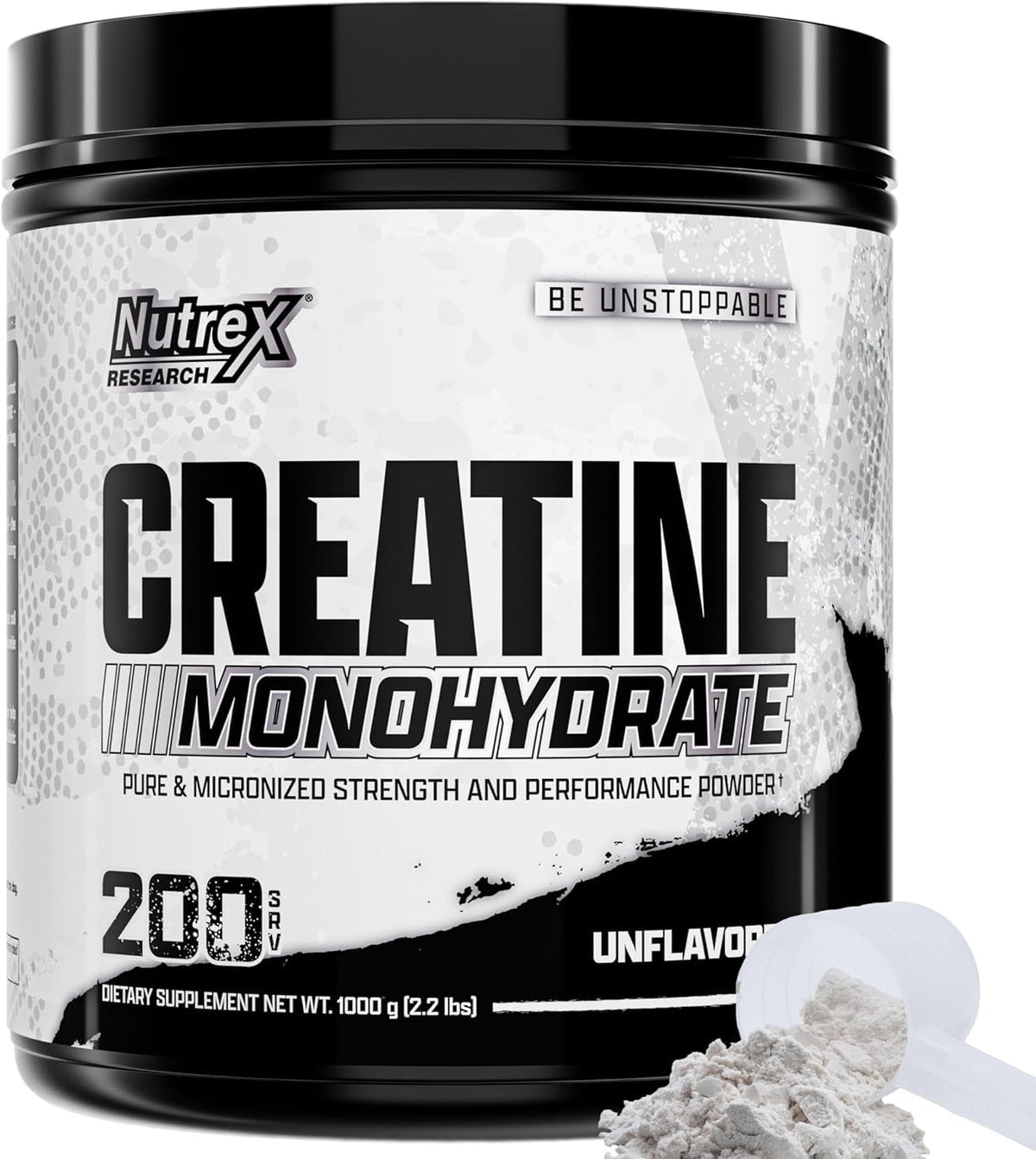 Micronized Creatine Monohydrate Powder 200 Servings 1KG Unflavored L431123