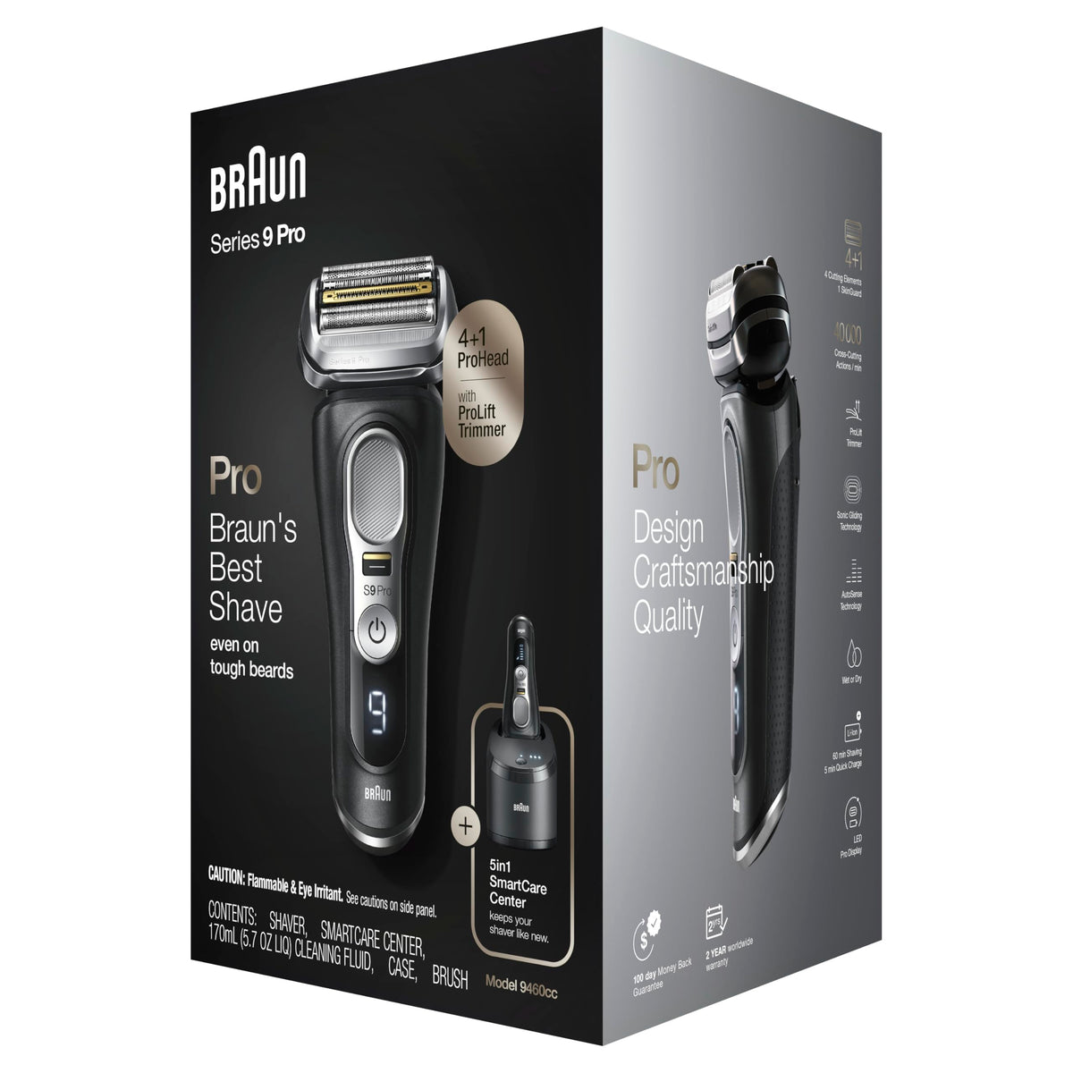 Electric Waterproof Foil Razor with Beard Trimmer T47114