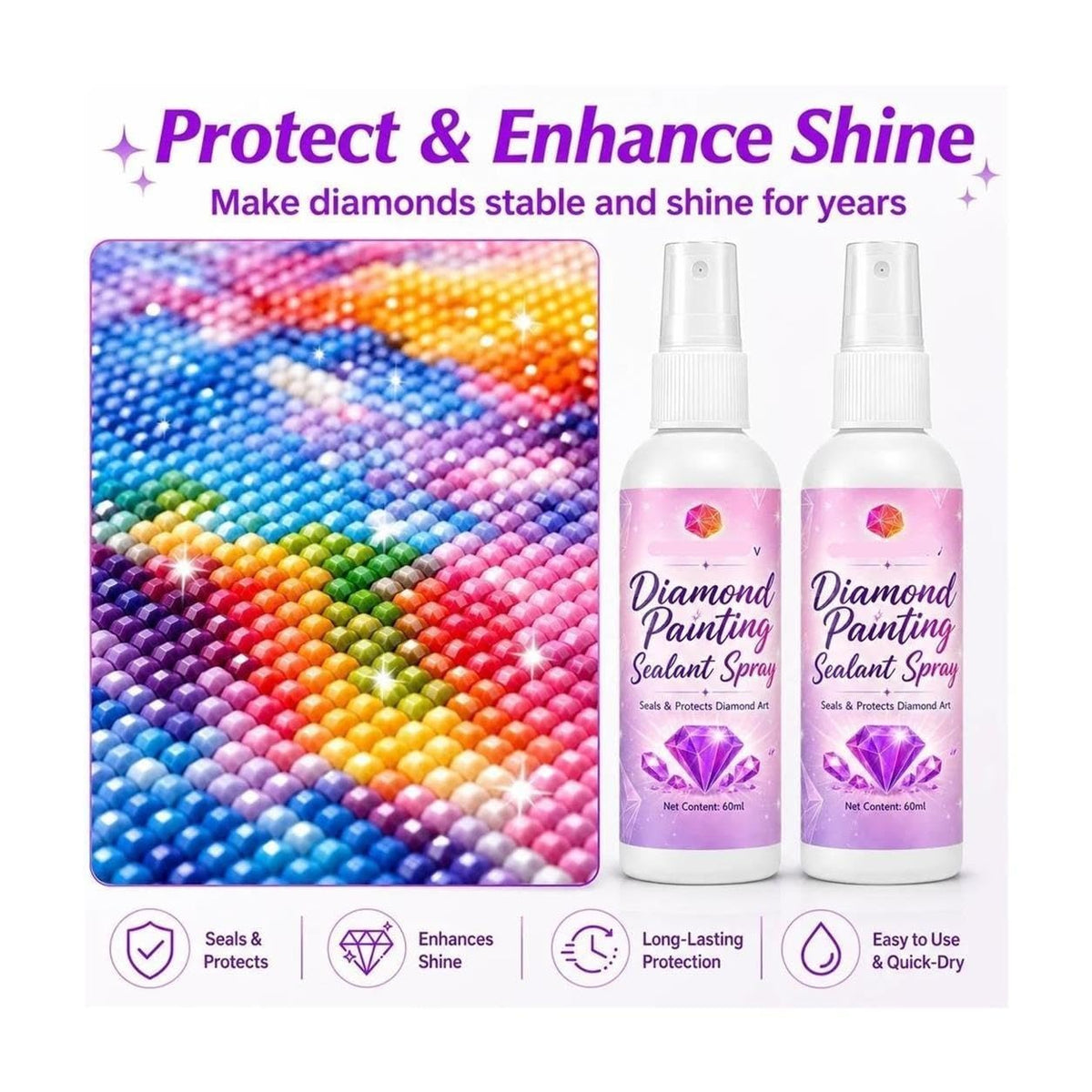 Diamond Painting Sealant Spray 4 Pack N80256