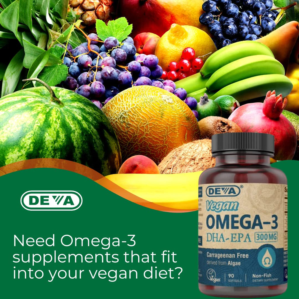 Vegan Omega-3 DHA EPA 300 mg 90 Softgels Z363