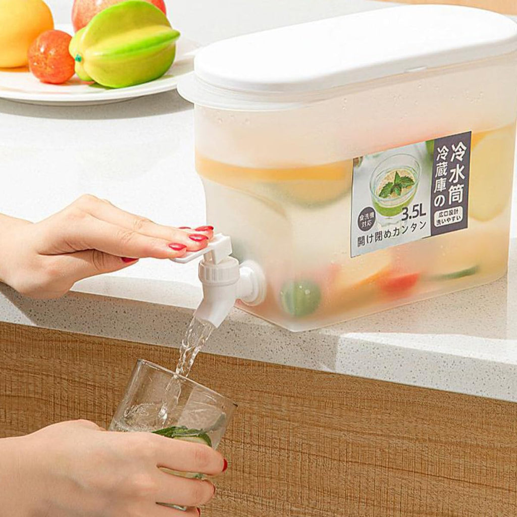 Cold Water Jug with Faucet 3.5l White E266585