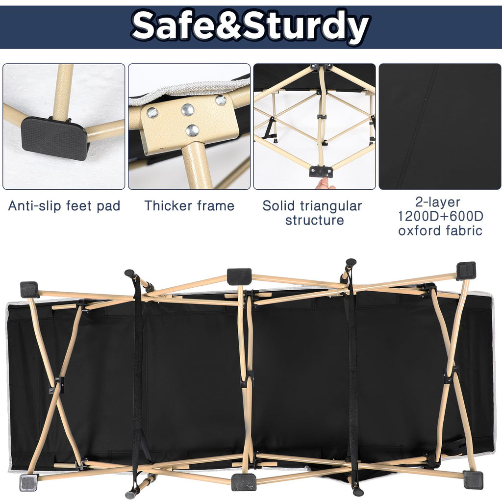 2 Pack Camping Cot with Carry Bag O6588