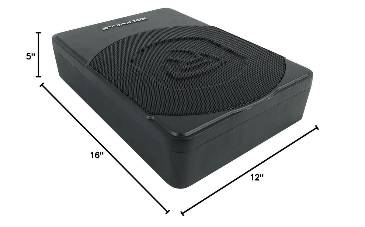10" Powered Under-Seat Subwoofer with Amp Wiring Kit J913