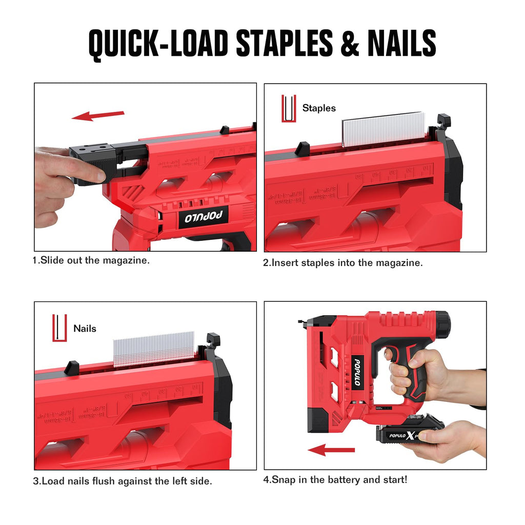 18 Gauge 2 In 1 Cordless Brad Nailer Stapler I1983