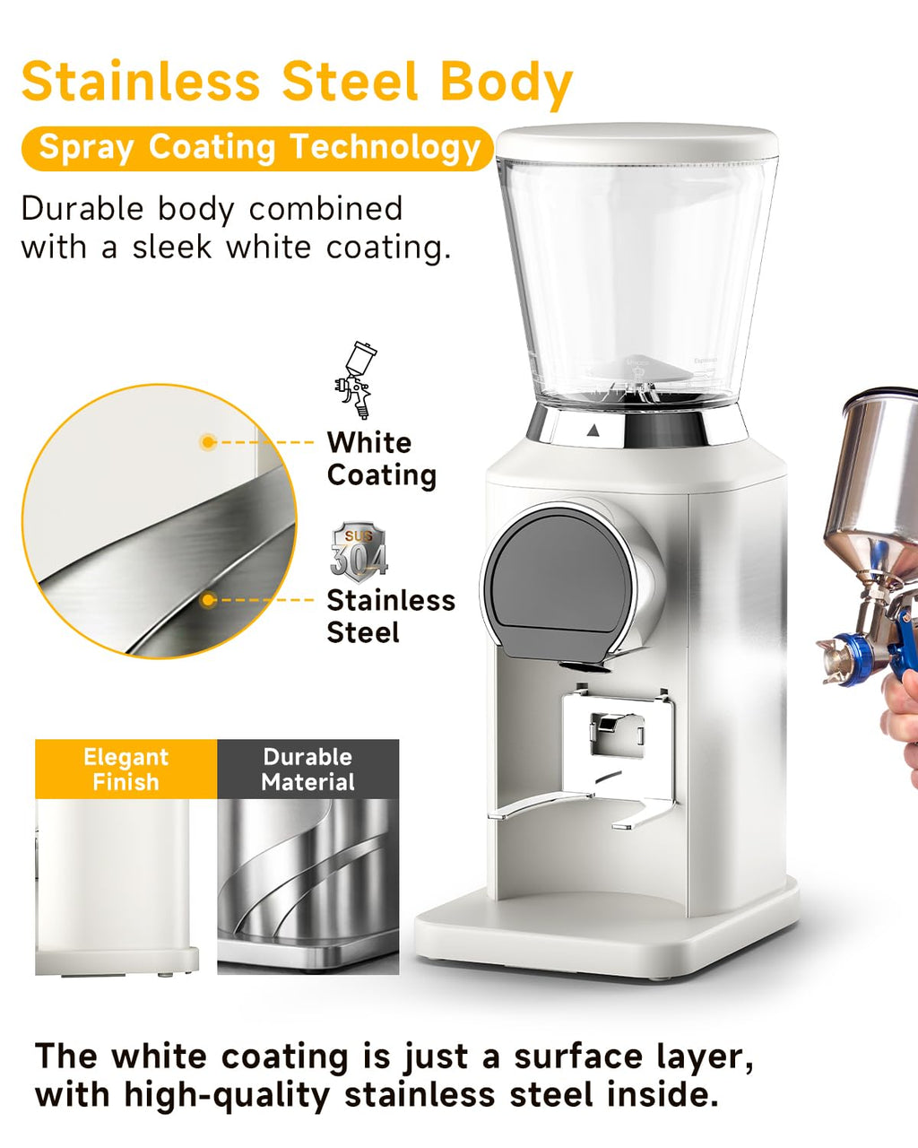 Conical Burr Coffee Grinder, 34 Settings P6459