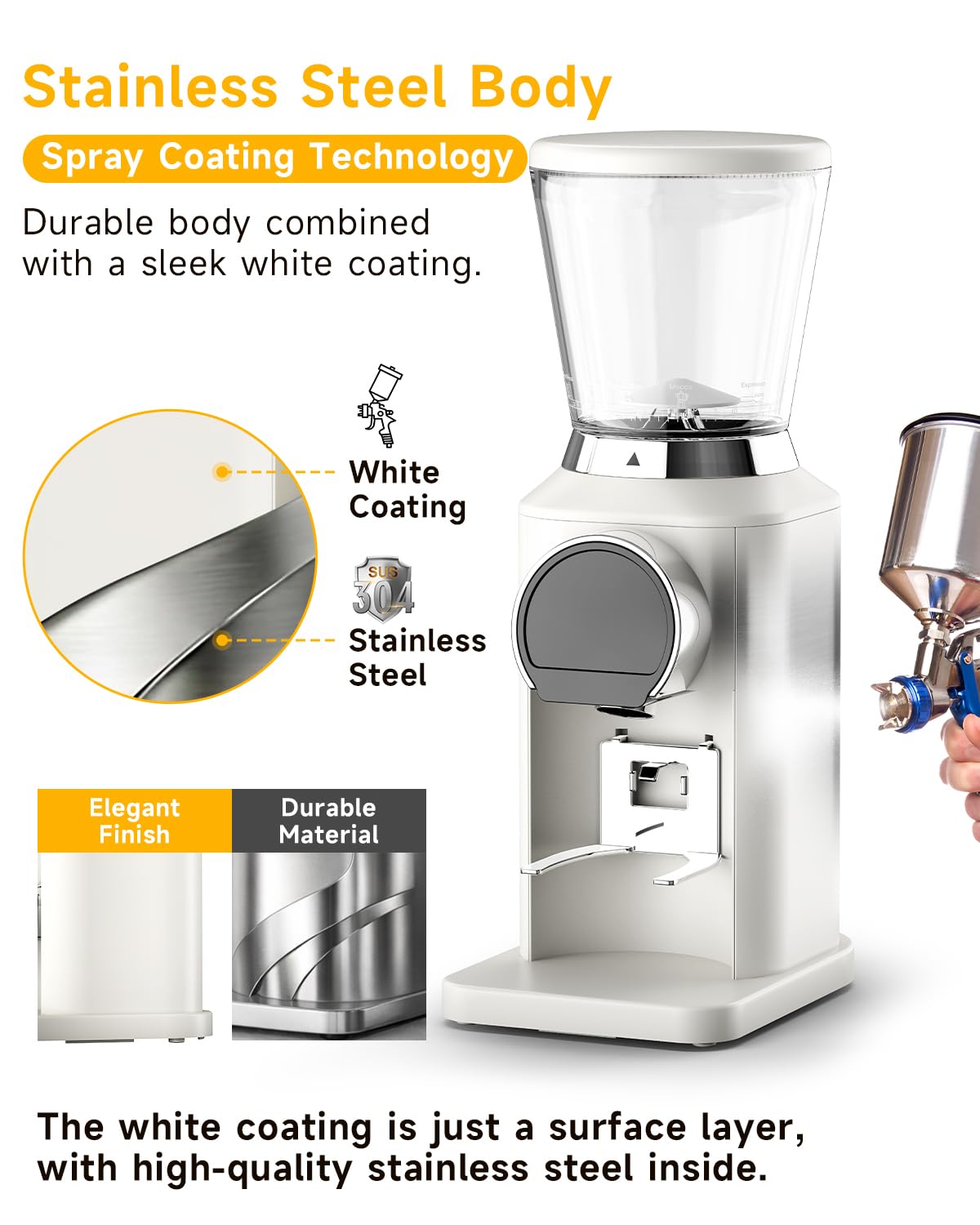 Conical Burr Coffee Grinder, 34 Settings P6459