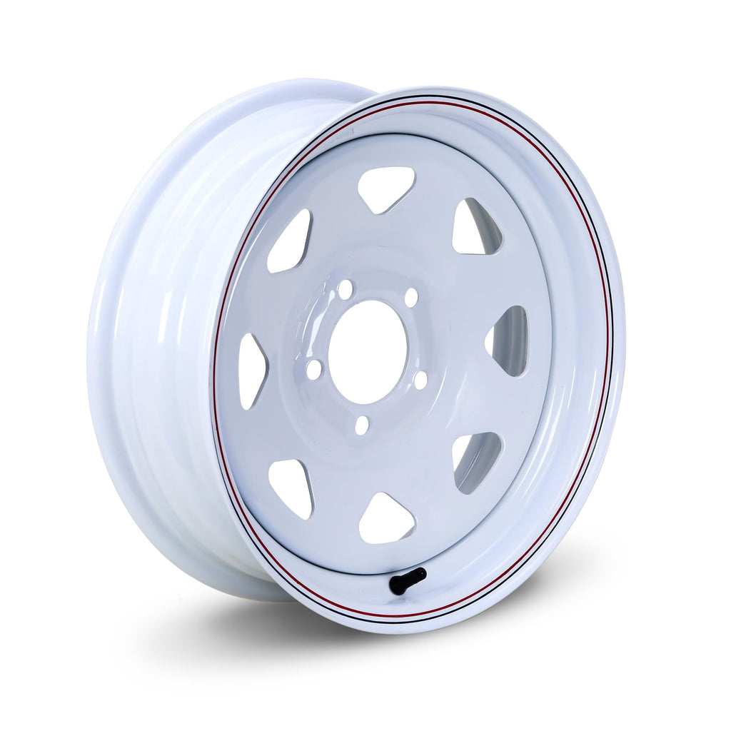 Trailer Tire Wheel ST205/75D15 6PR 101L 5X4.5 White Spoke Pk2 O72928
