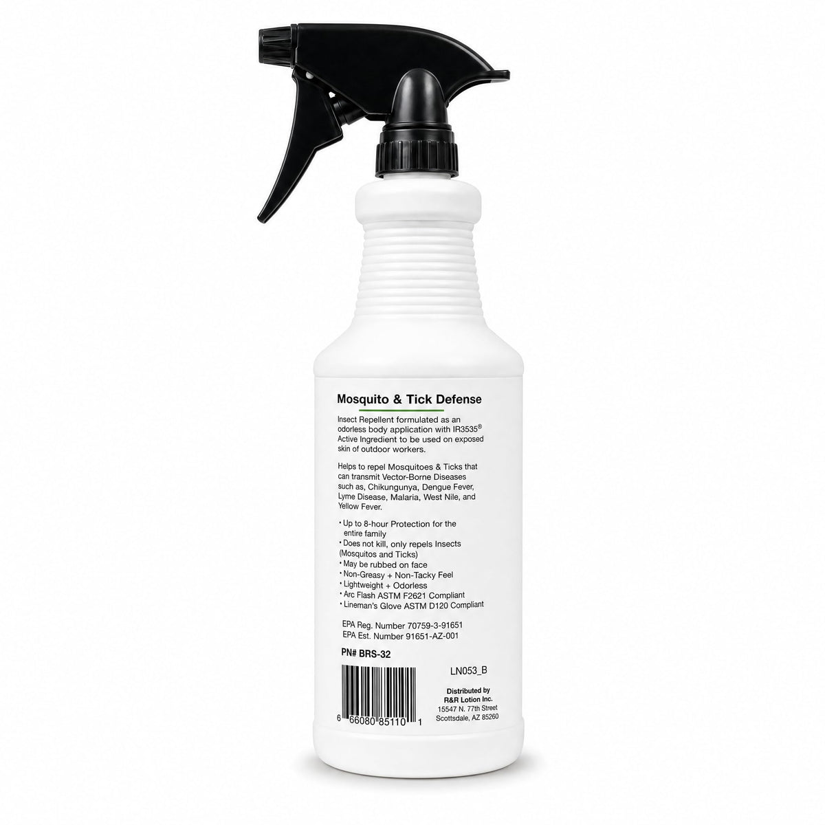 Insect Repellent Spray 8 Hour Protection 32oz Bottle M8174