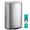 13 Gallon Stainless Steel Trash Can M495