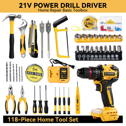 21V Brushless Cordless Drill Set P6338