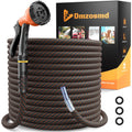 3/4" Flexible Non-Expandable Garden Hose with 10 Function Nozzle, 100ft B807