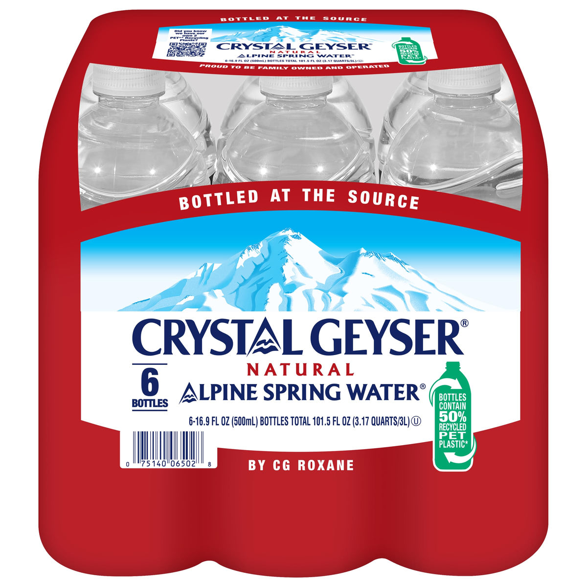 Natural Alpine Spring Water 16.9 Fl Oz (pack of 6) Z804287