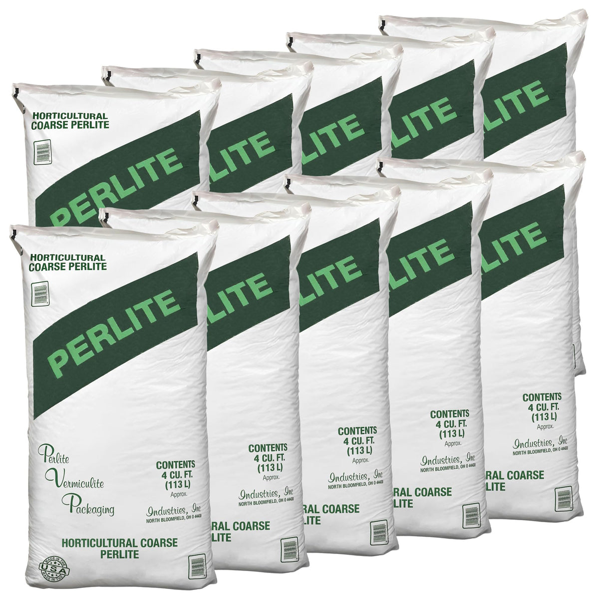 10 Pack Organic Coarse Perlite Planting Soil Additive O73114