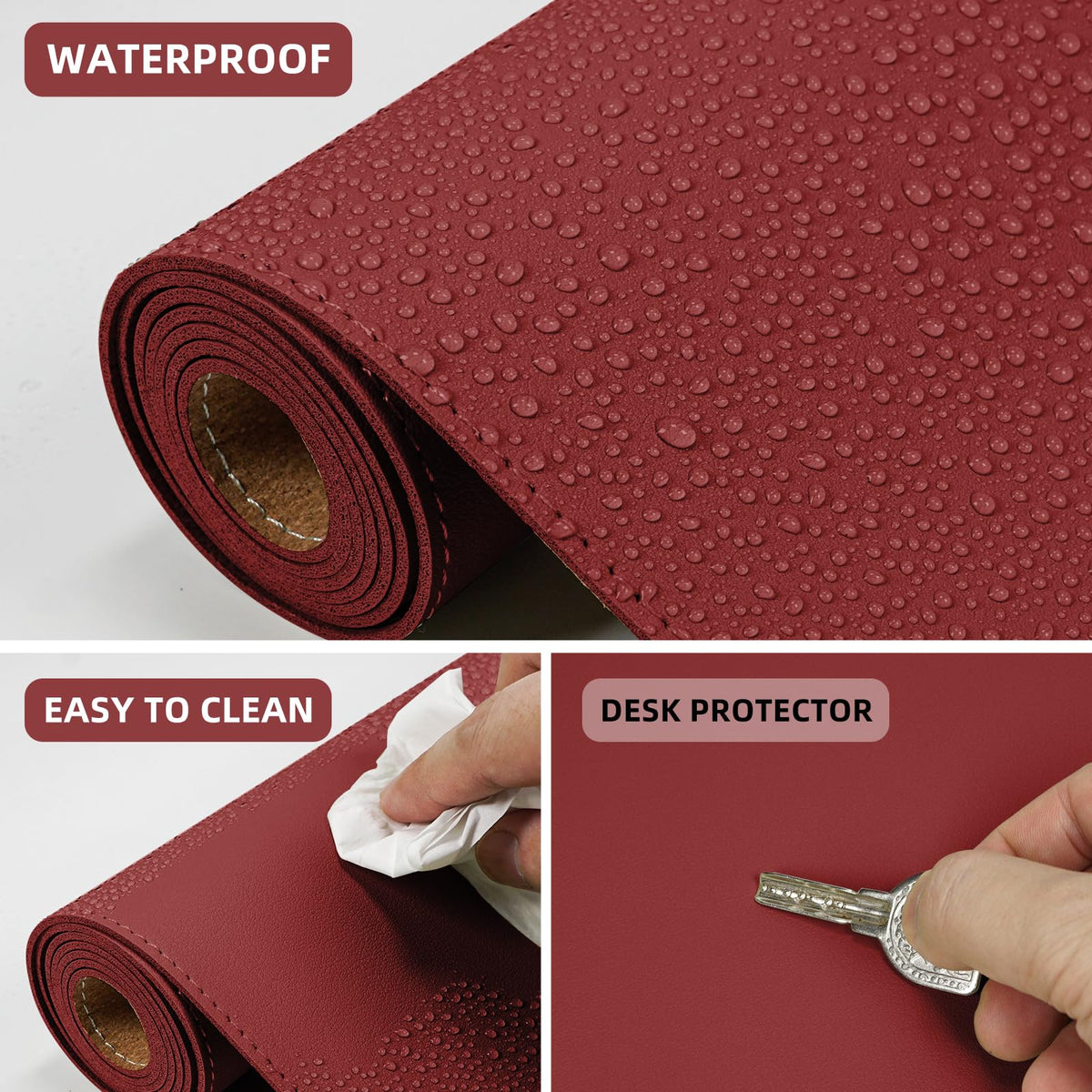 Cork & PU Leather Desk Mat 47" x 23.6" Q786