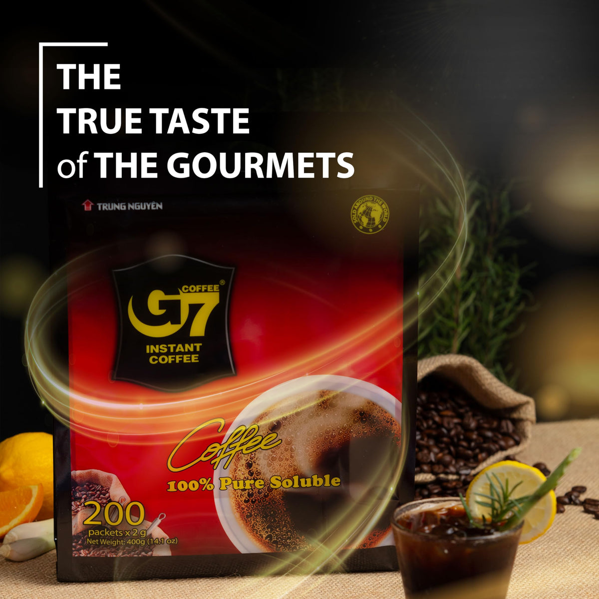 Pure Black and Espresso Instant Coffee H183