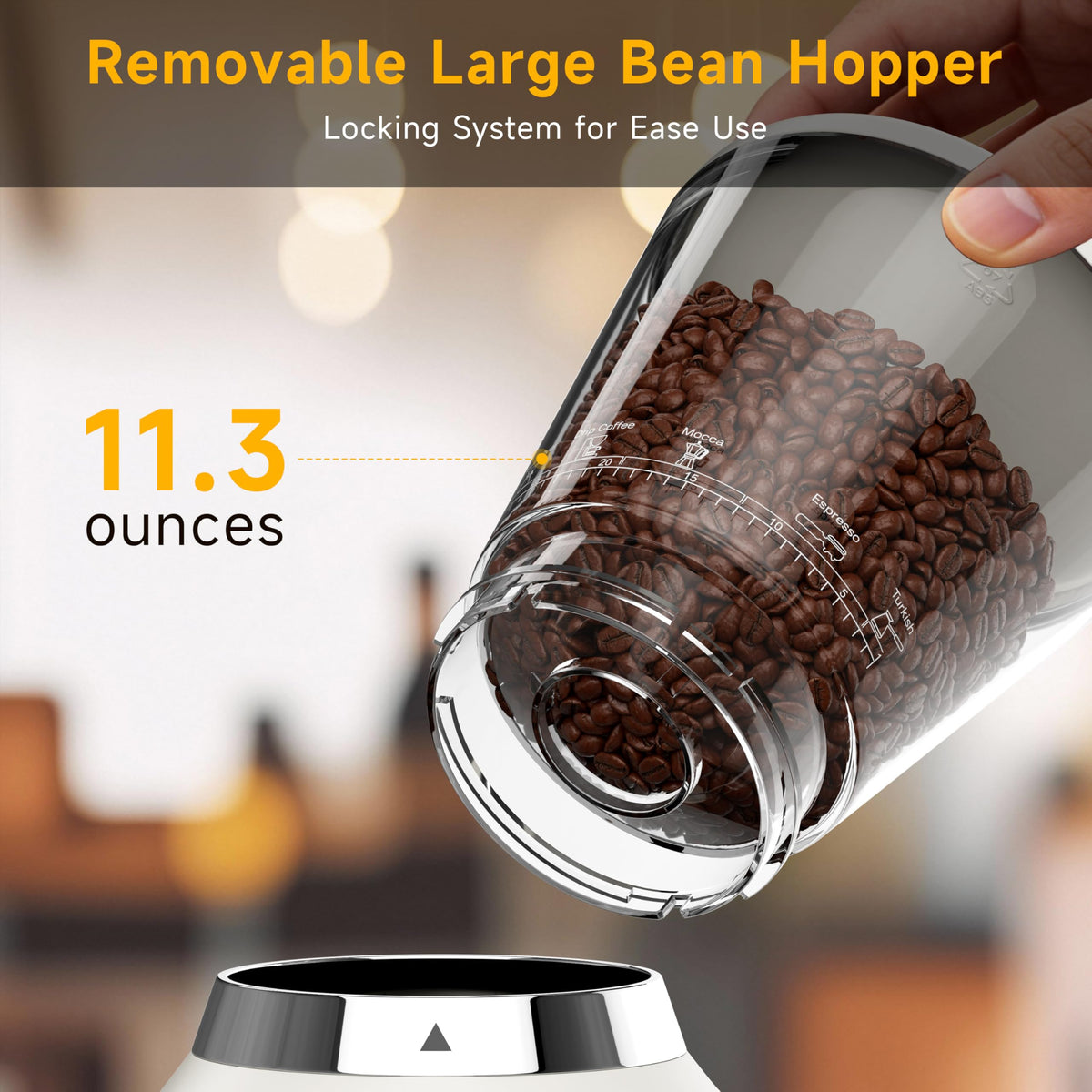 Conical Burr Coffee Grinder, 34 Settings P6459