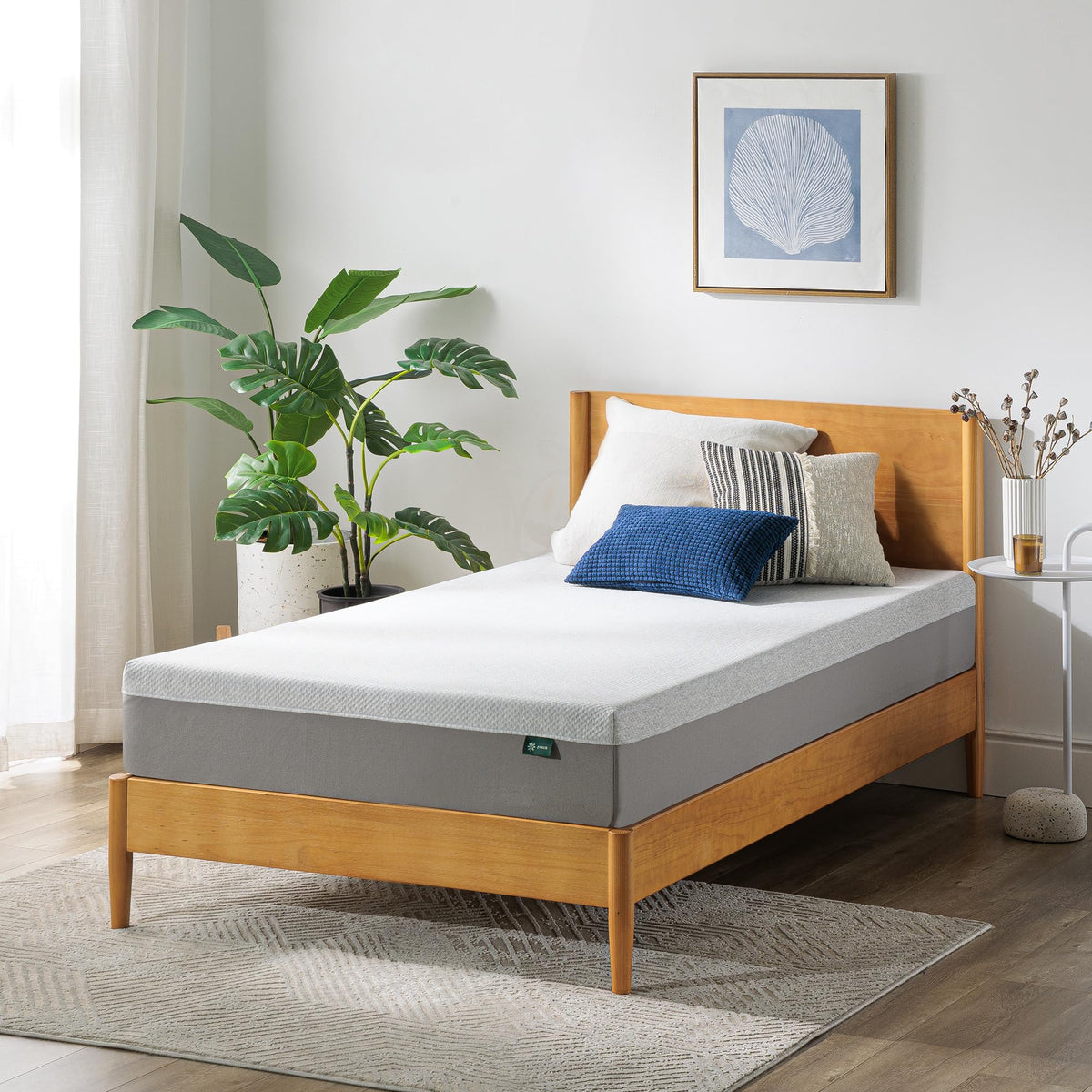 8 Inch Memory Foam Mattress, Twin, Medium Firm T368318