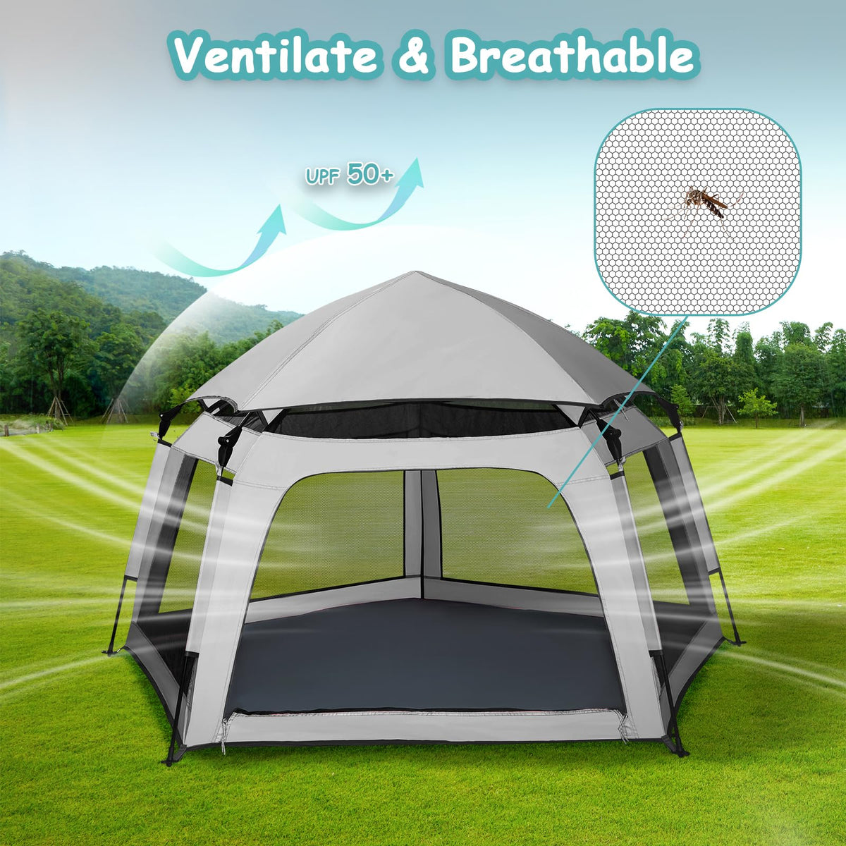 Pop-up Play Tent with Canopy Travel Bag L2210