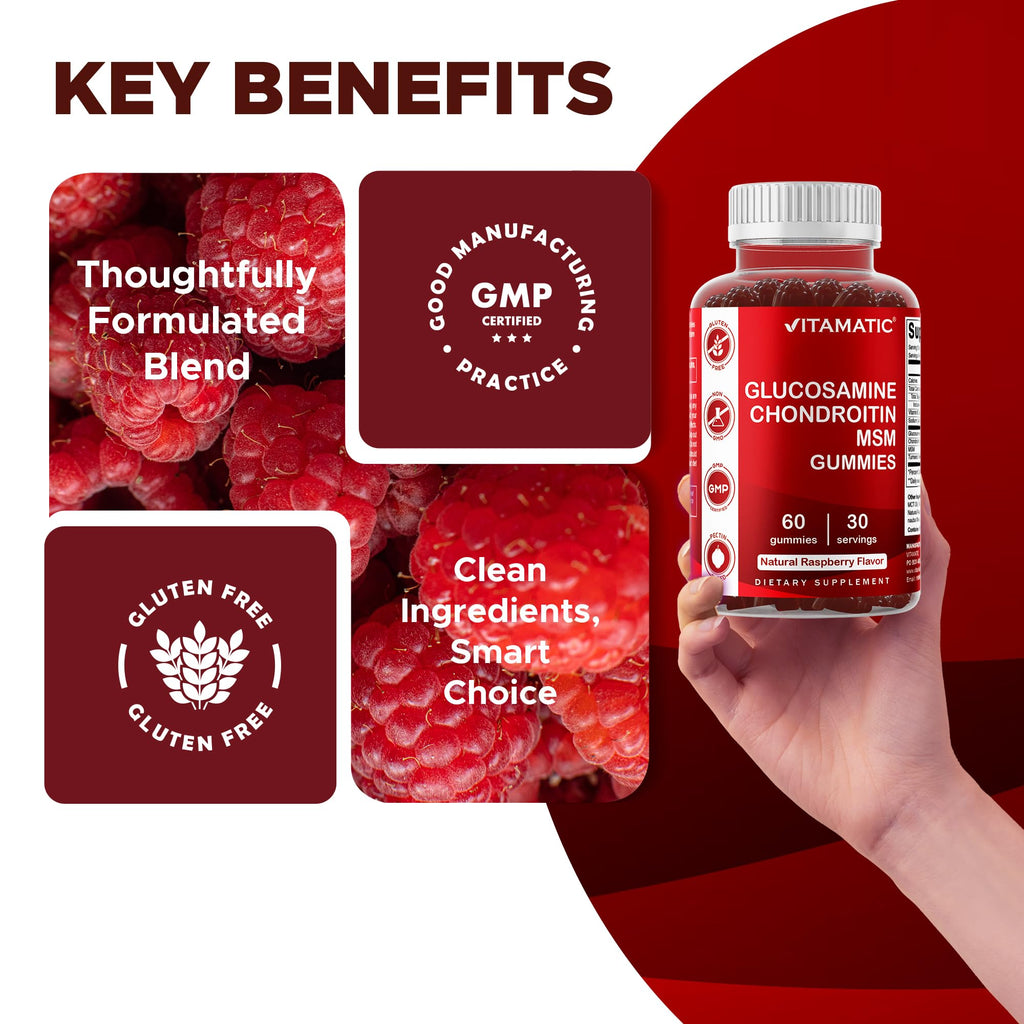 Glucosamine Chondroitin with MSM & Vitamin E 60 Gummies B920488