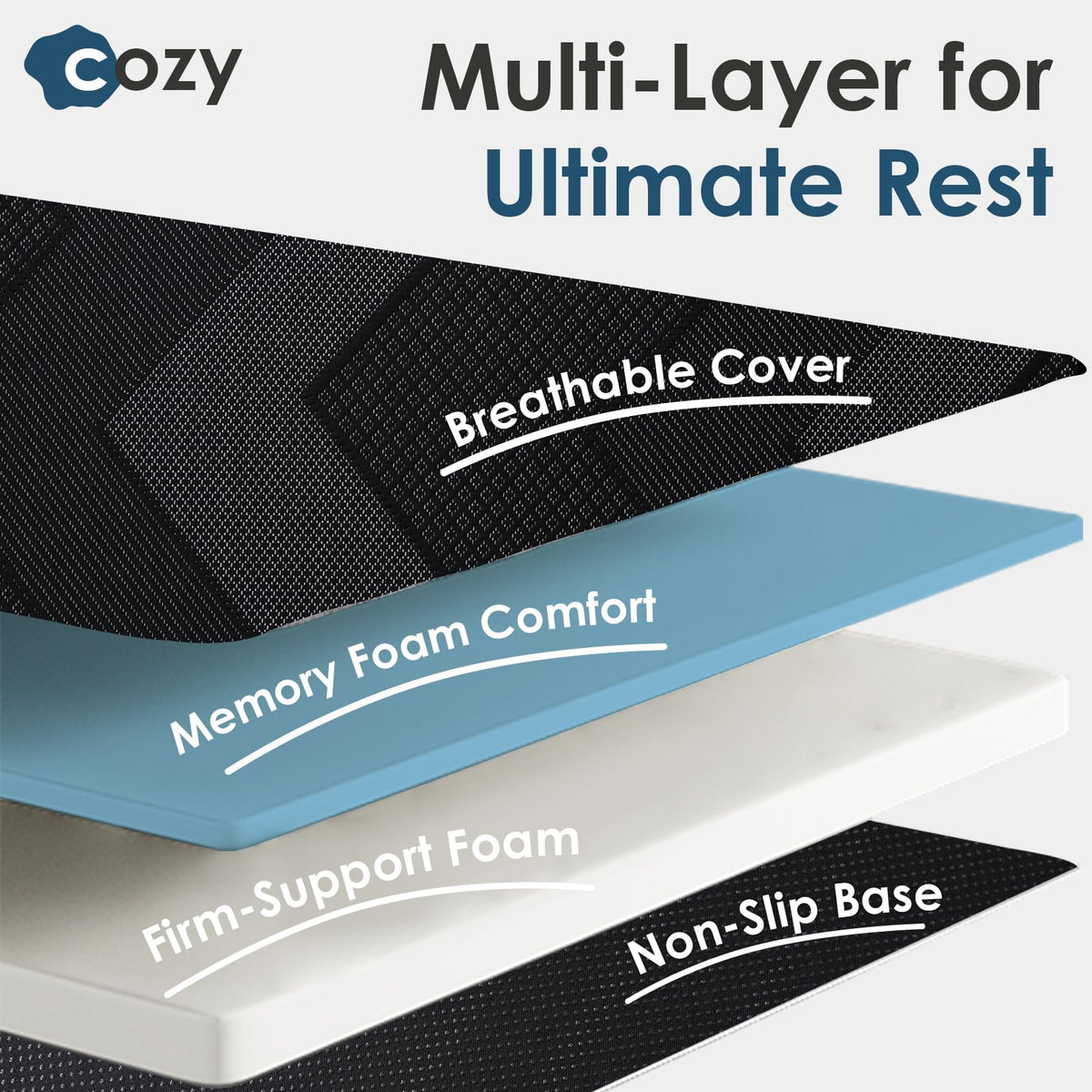 Foldable Memory Foam 6 inch Queen Mattress E3249