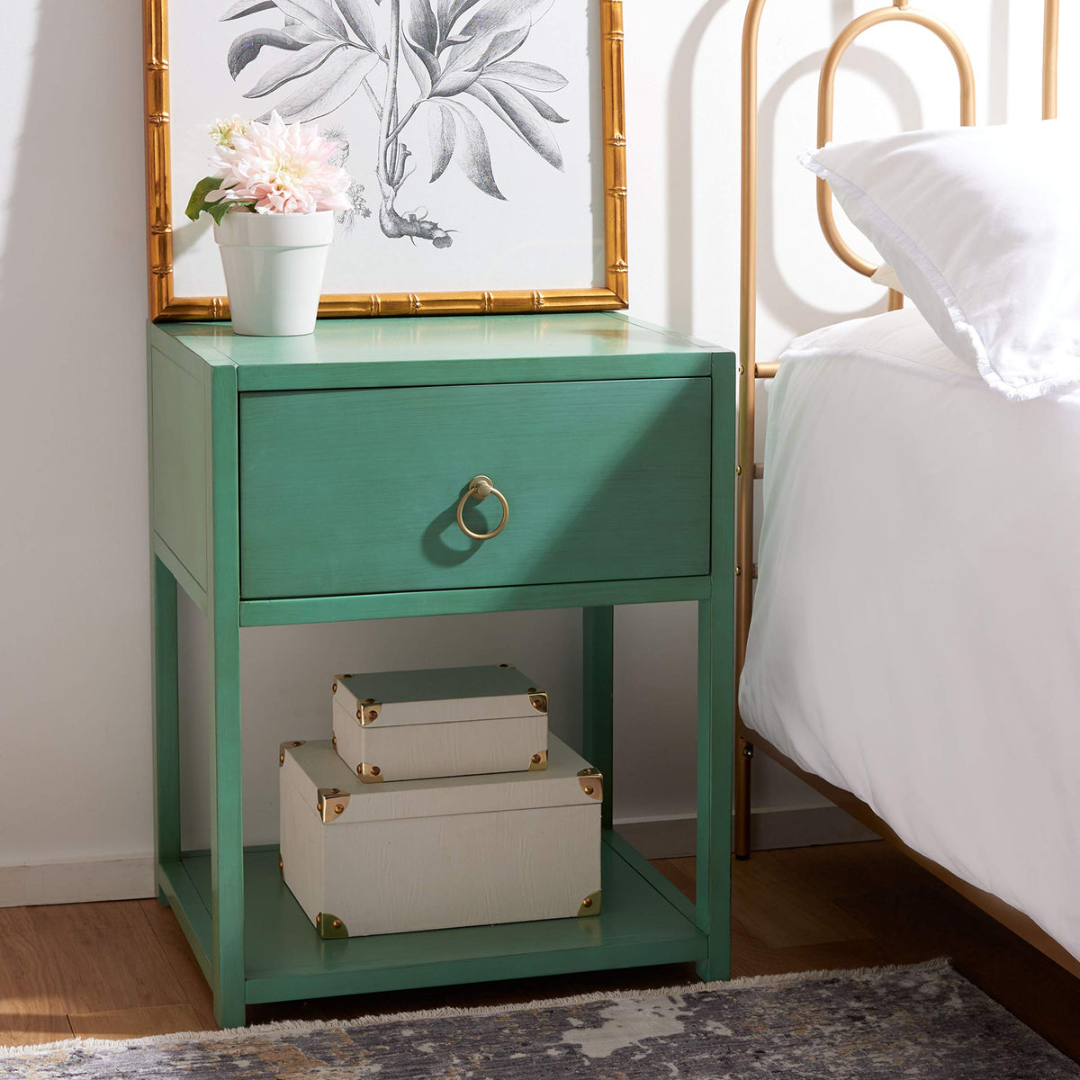 1 Drawer Wood Night Stand Z531
