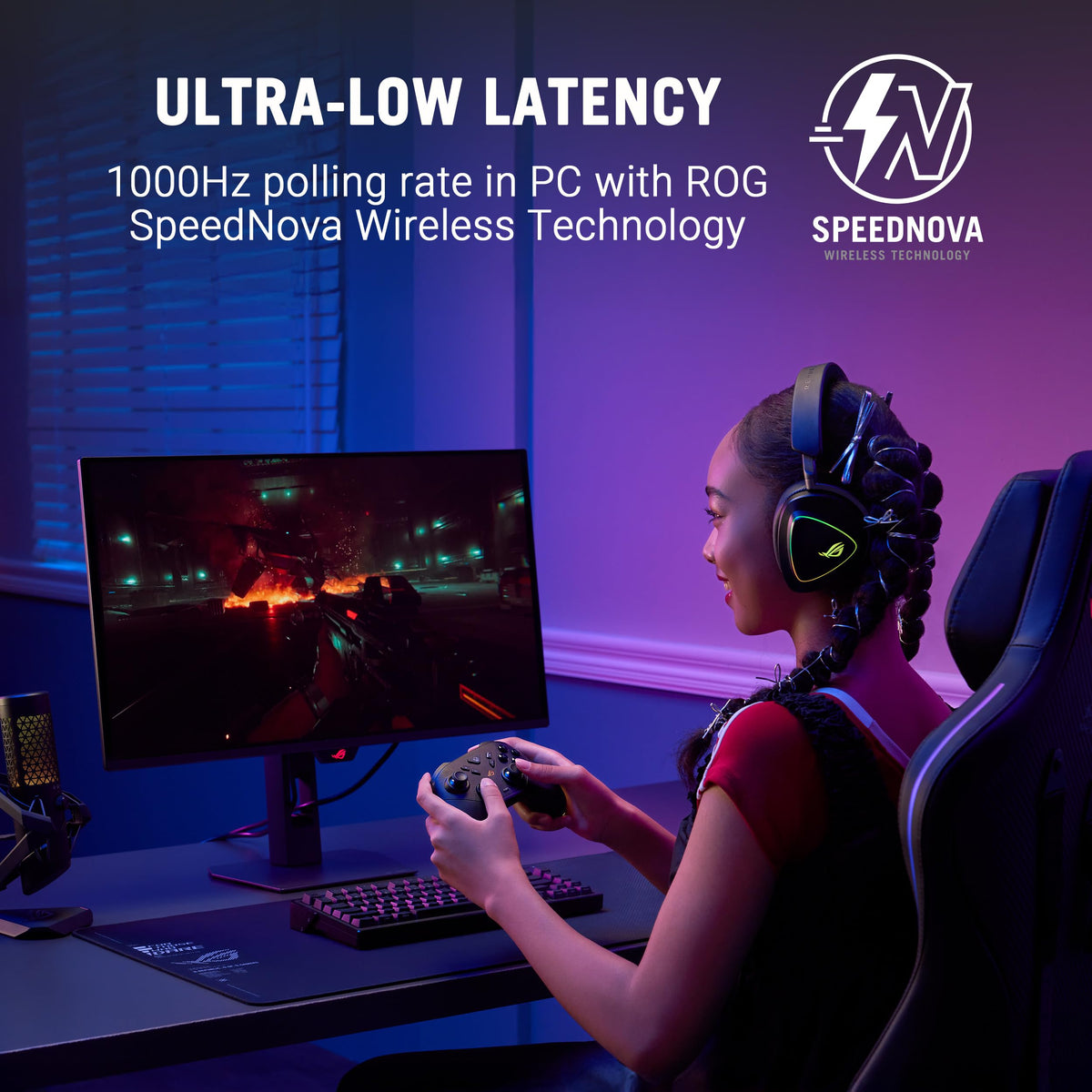Black Wireless Gaming Controller S43480