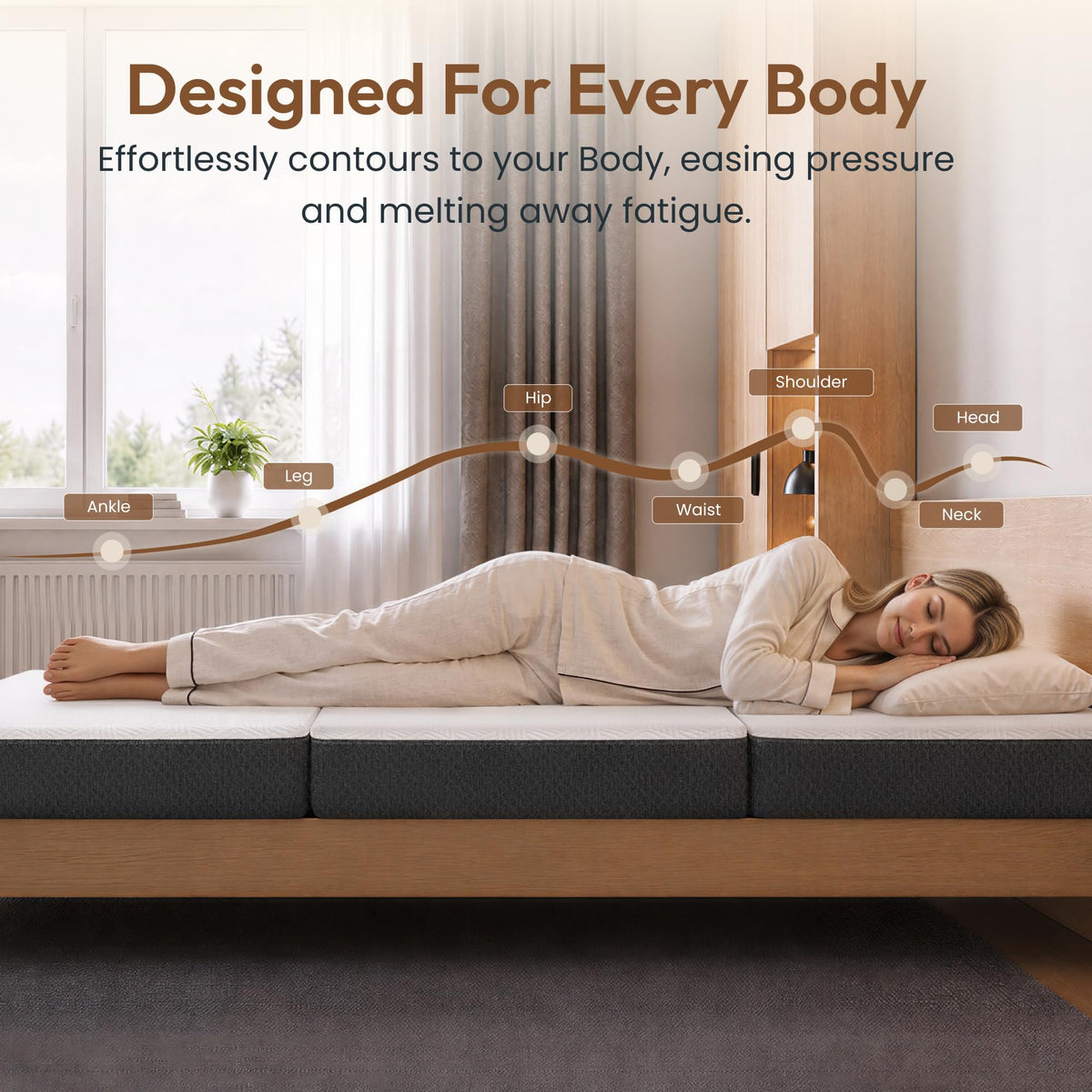 Queen 6" Tri-Fold Mattress S44574