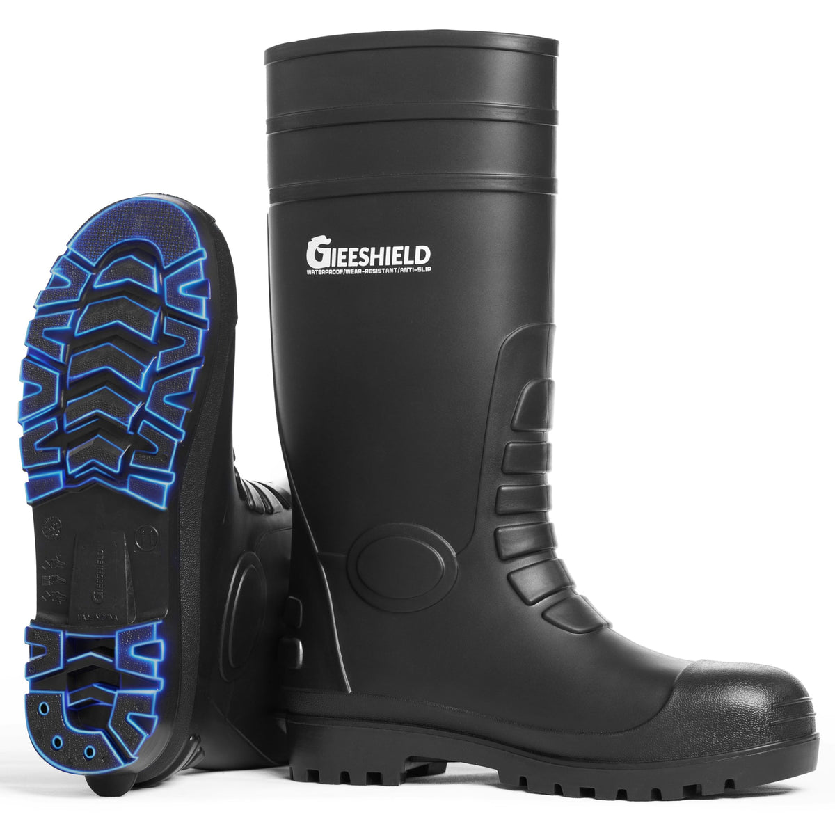 PVC Waterproof Slip-Resistant Rubber Tall Knee Boots D650221