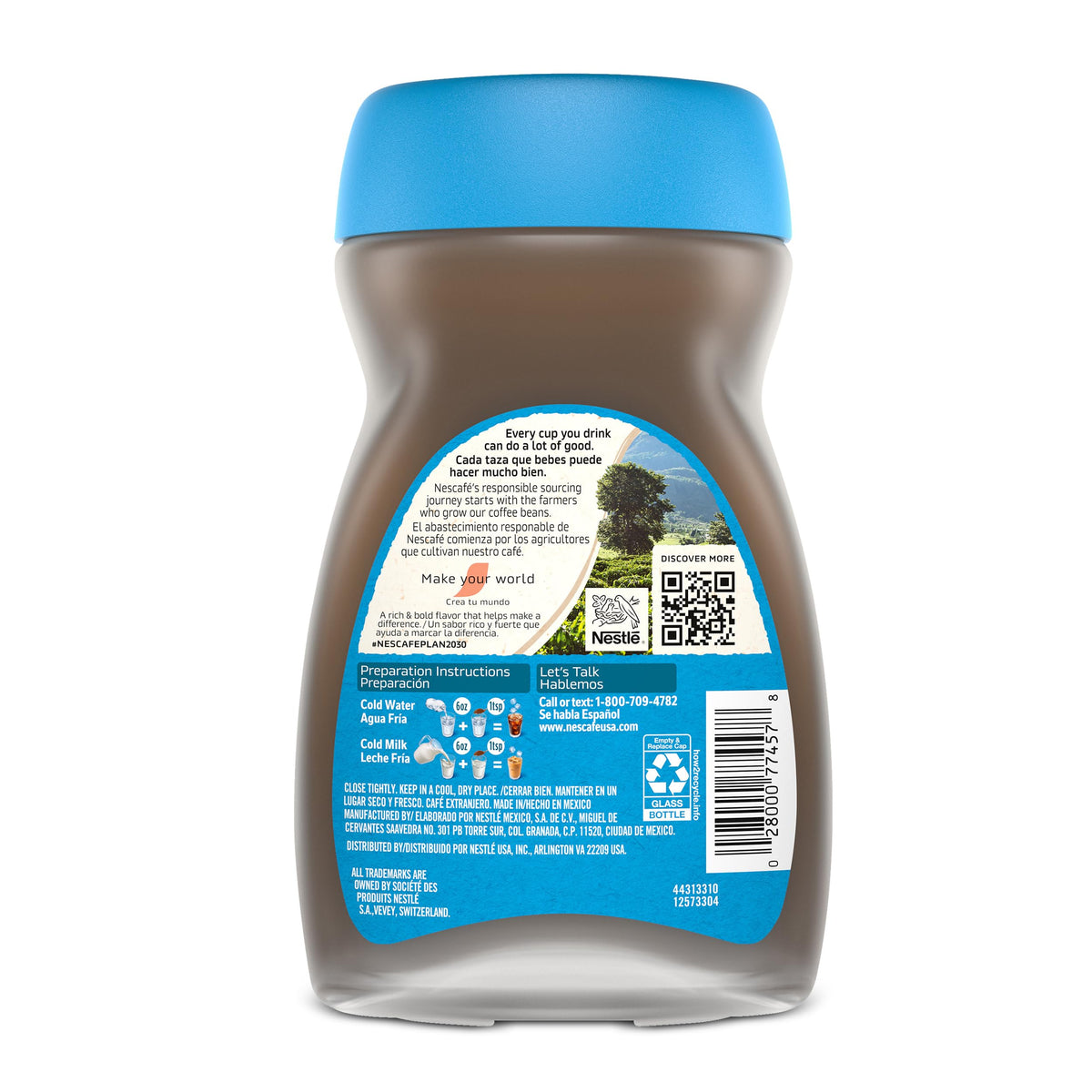 Instant Iced Coffee, 2 Jars 6 oz T7952