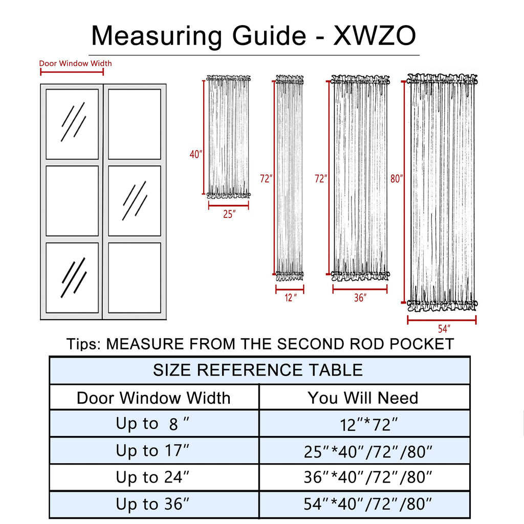 Door Curtains, Thermal and Room Darkening Curtains, Rod Pocket Blackout Curtains, 25 x 40 inches, Greyish White, 1 Panel H346