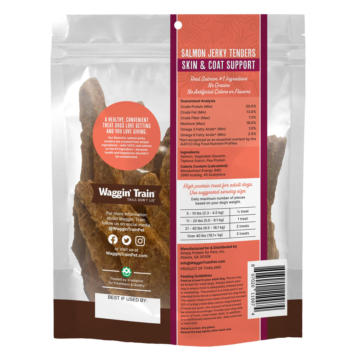 Salmon Jerky Dog Treats 12 oz B8496