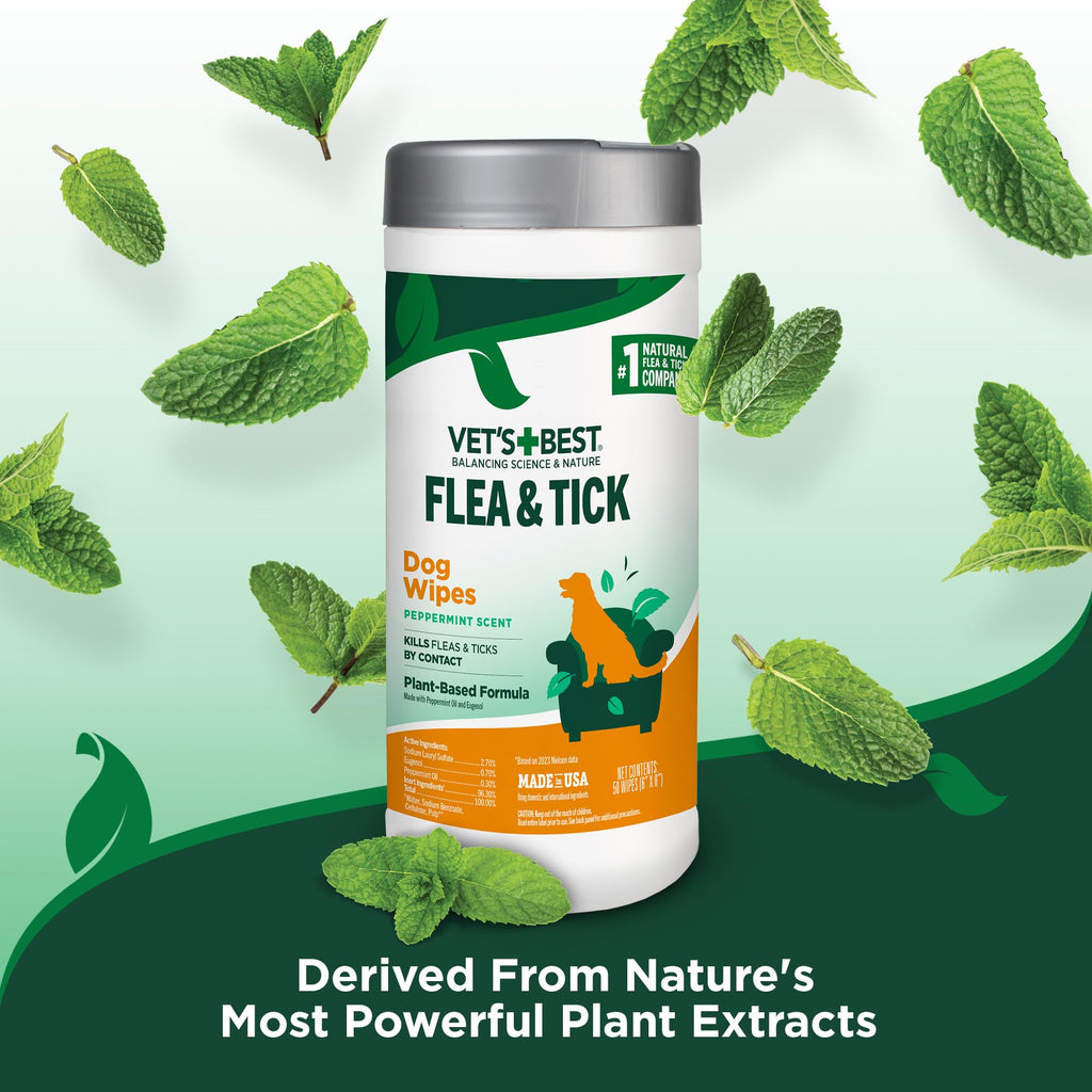 Plant-Based Flea & Tick Wipes 50 Count Y18936