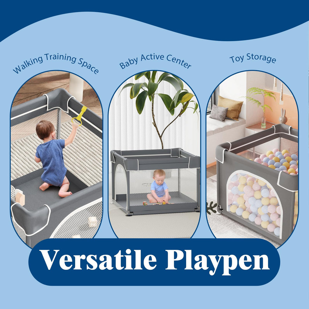 Small Playpen for Babies and Toddlers, 36"x36" Mesh S77370