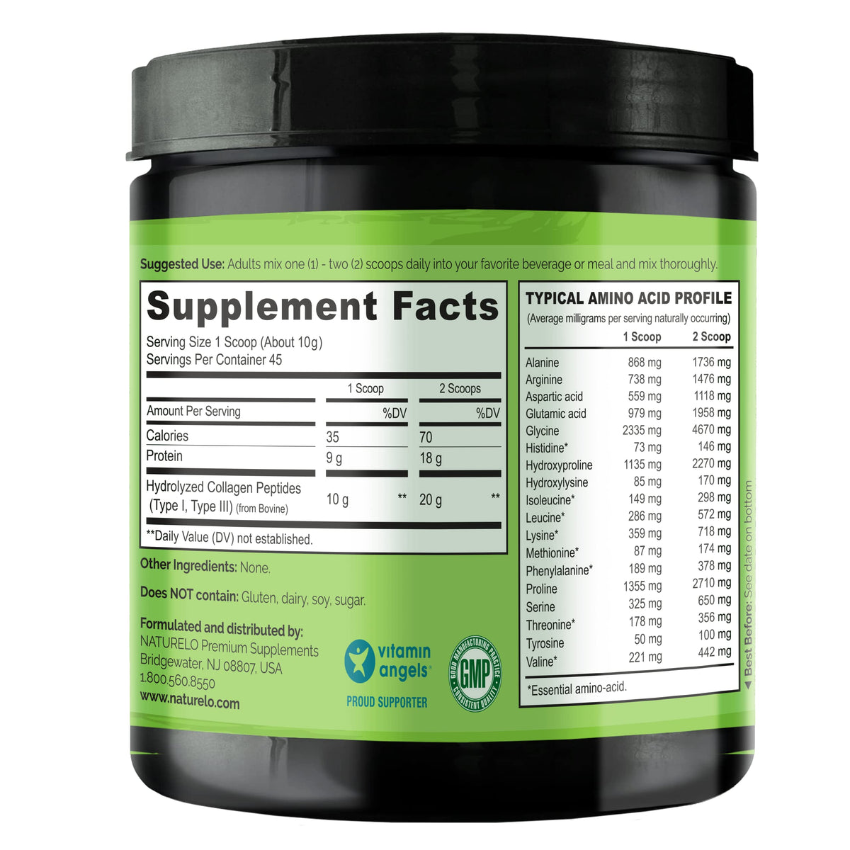 Collagen Peptide Powder 16 Oz Unflavored K653032