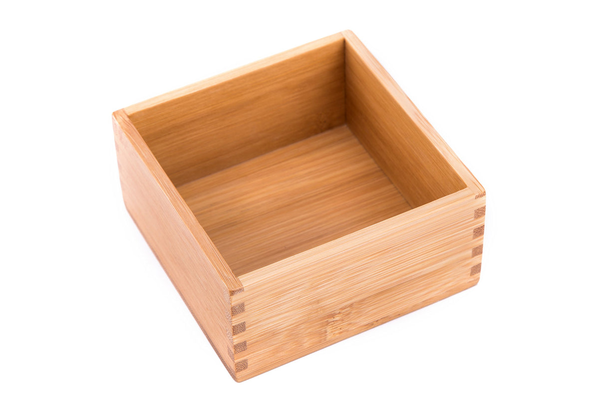 Bamboo Organizer Storage Boxes 4"*4" P420055