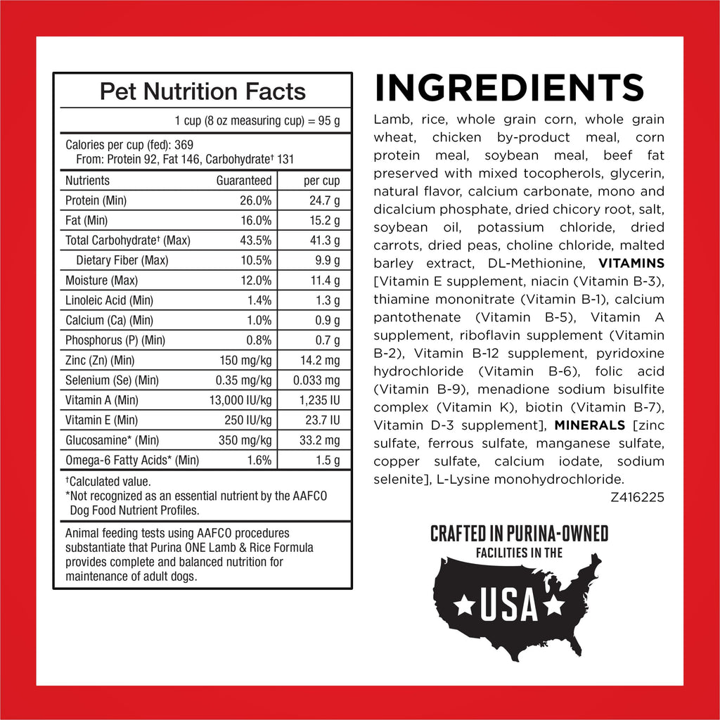 Lamb and Rice Formula Dry Dog Food H179
