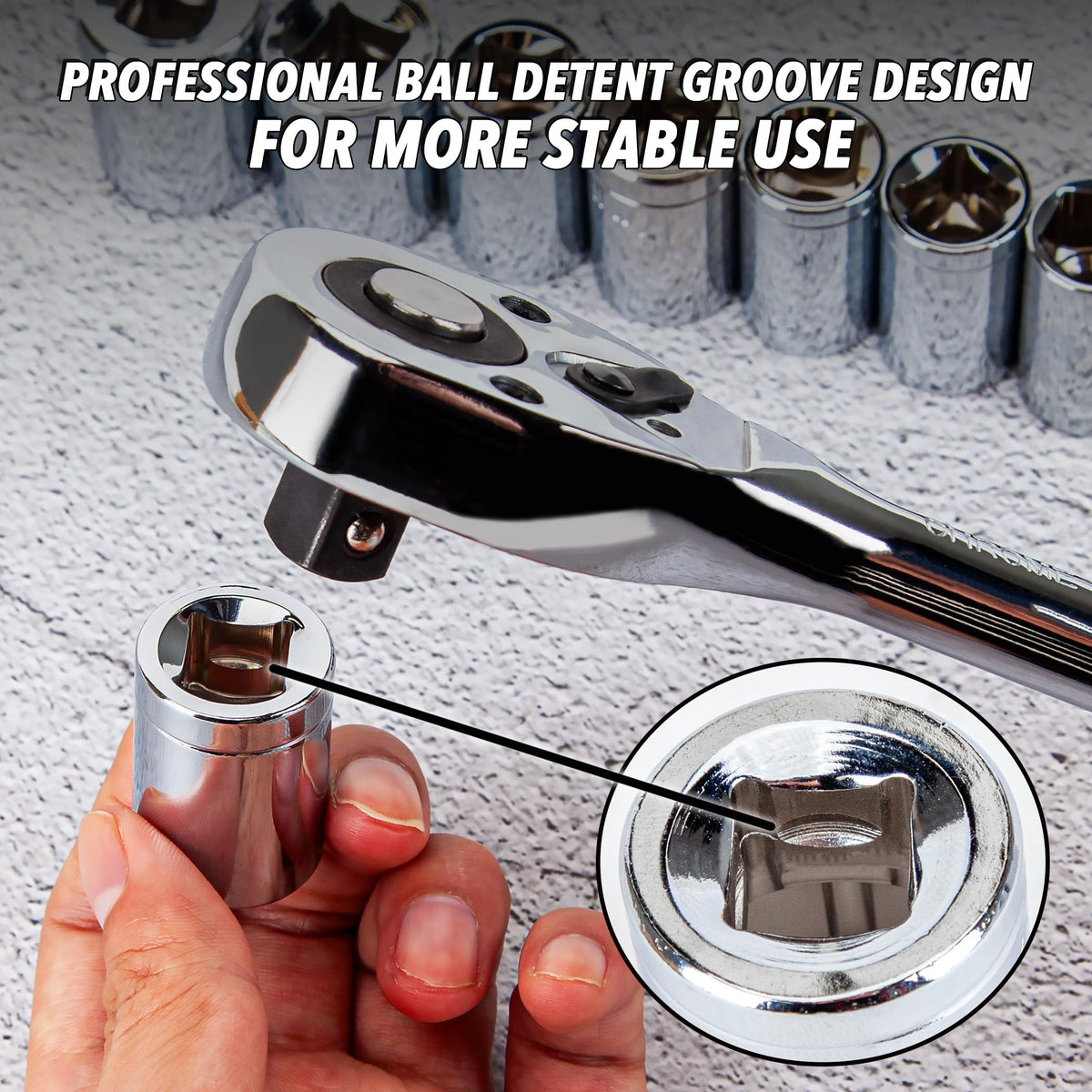 205-Piece Ratchet Wrench Tool Set V56663