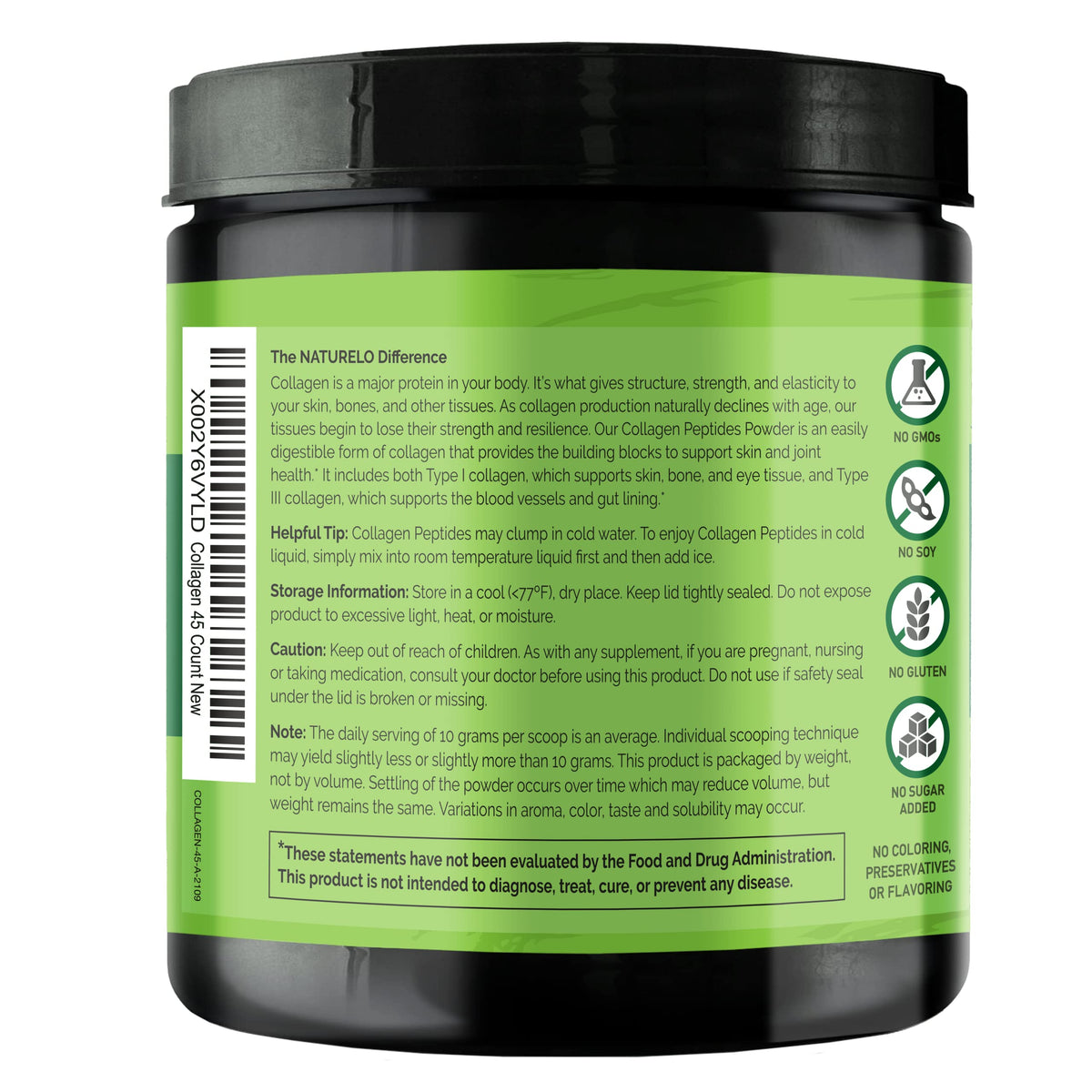 Collagen Peptide Powder 16 Oz Unflavored K653032