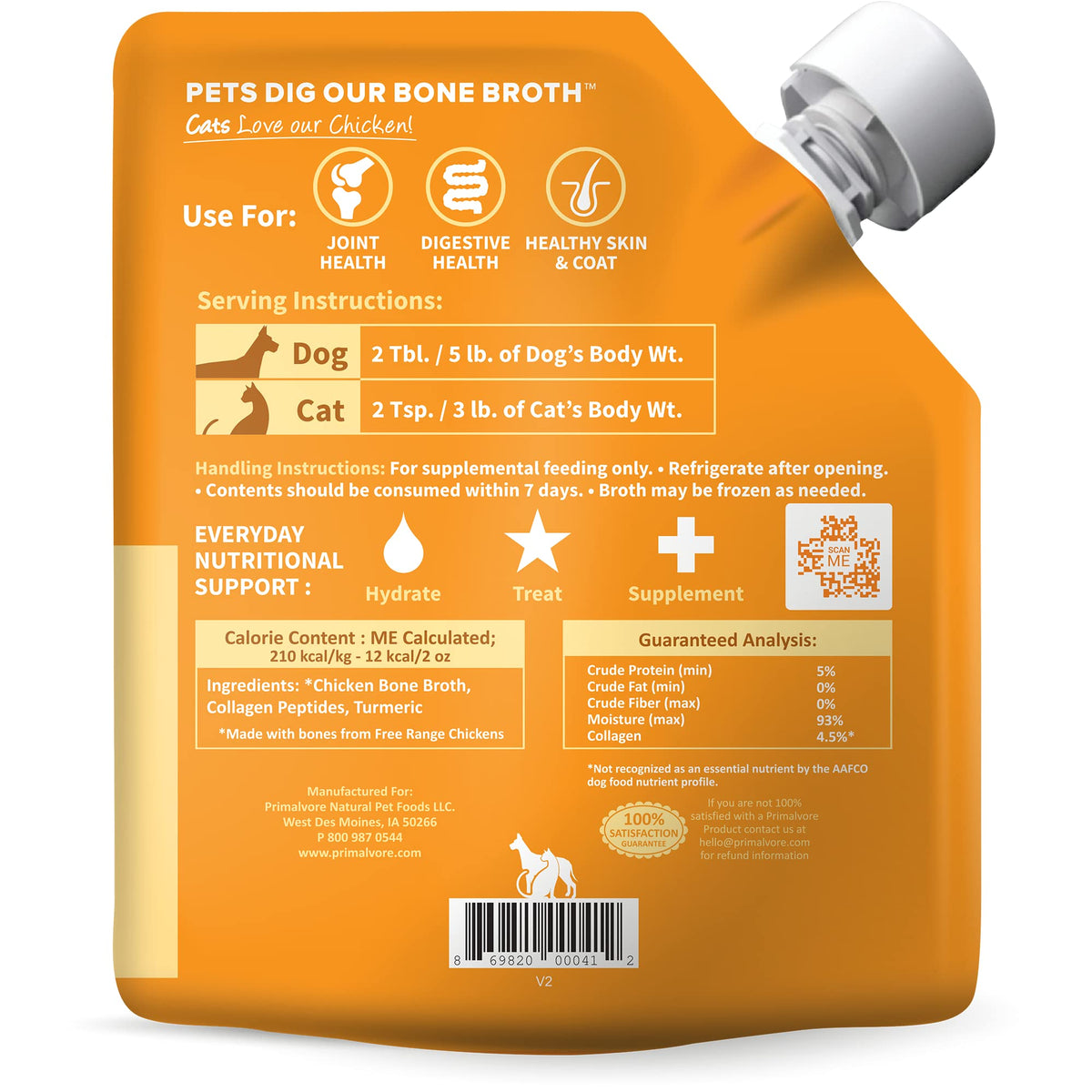 Chicken Bone Broth for Dogs & Cats U267543